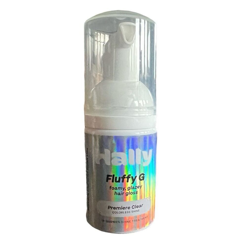 Brand New Hally Fluffy G Foamy Glazey Hair Gloss Premiere Clear Shine -  1.0oz
